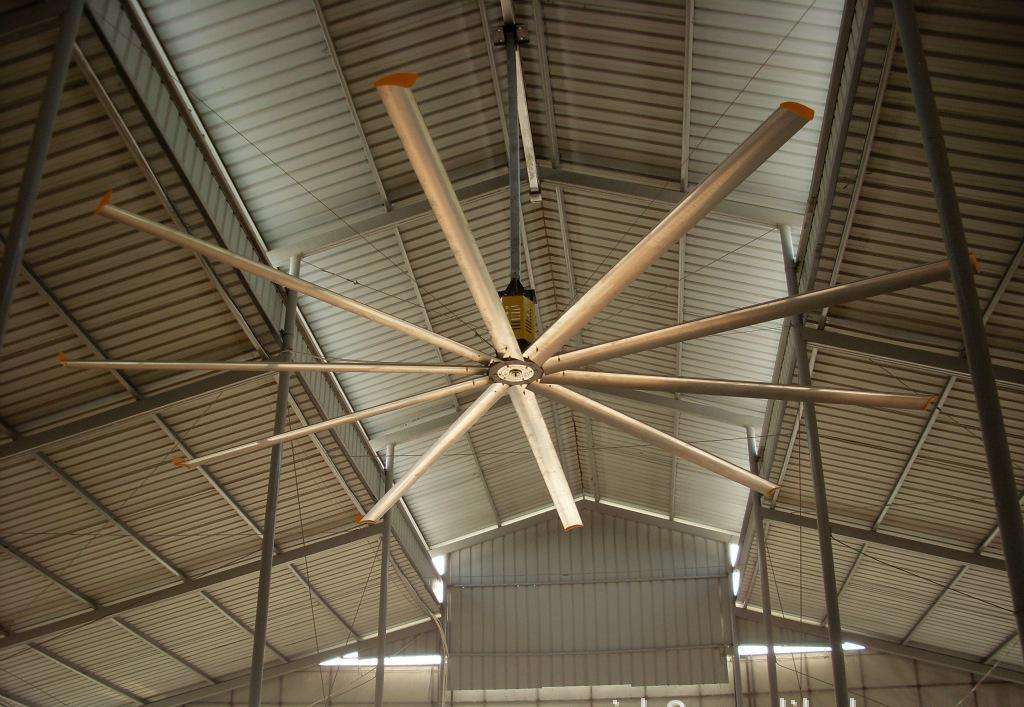 广州番禺工业大风扇安装/南沙工业大吊扇降温方案